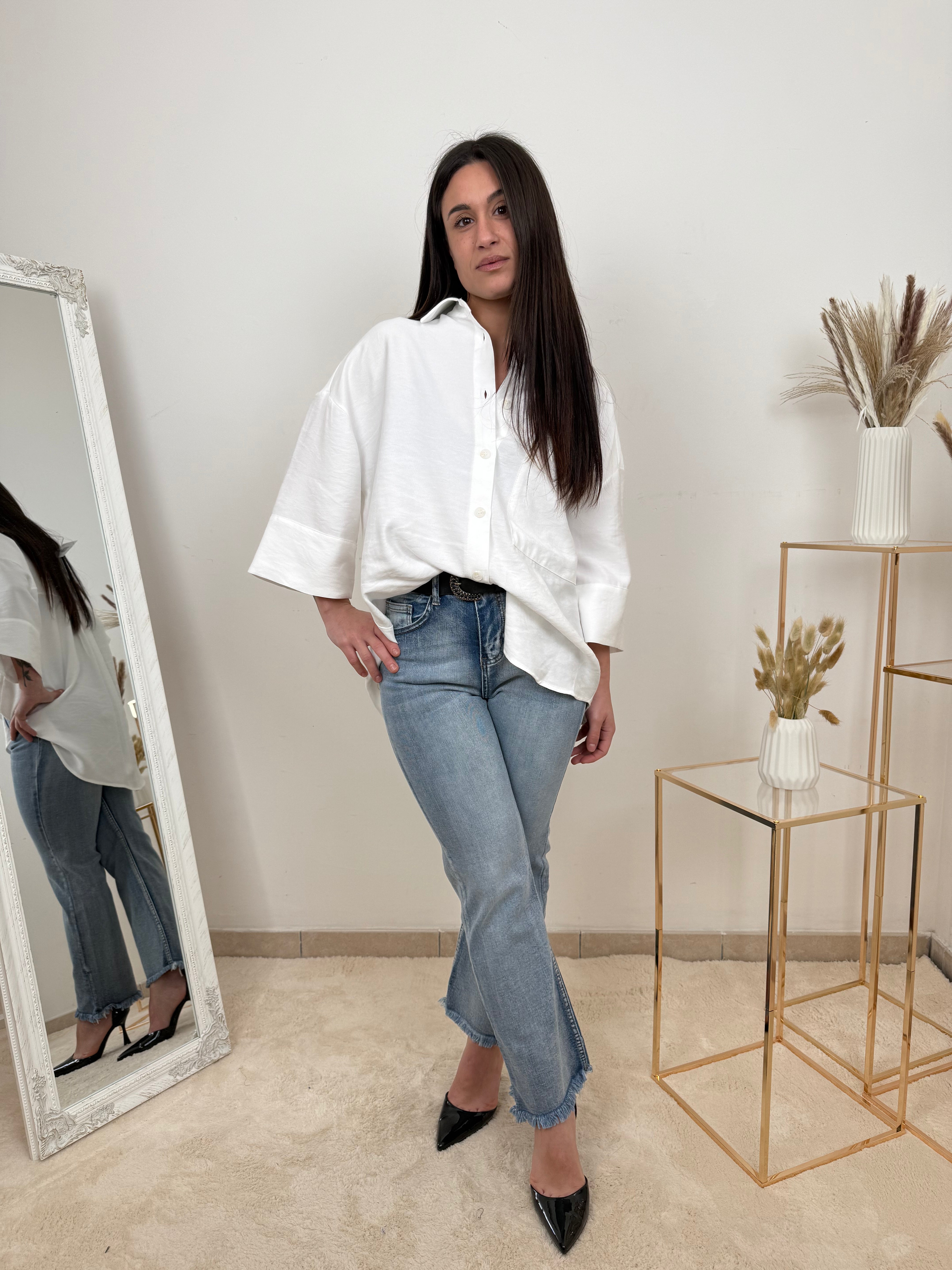Camicia Oversize in Cotone