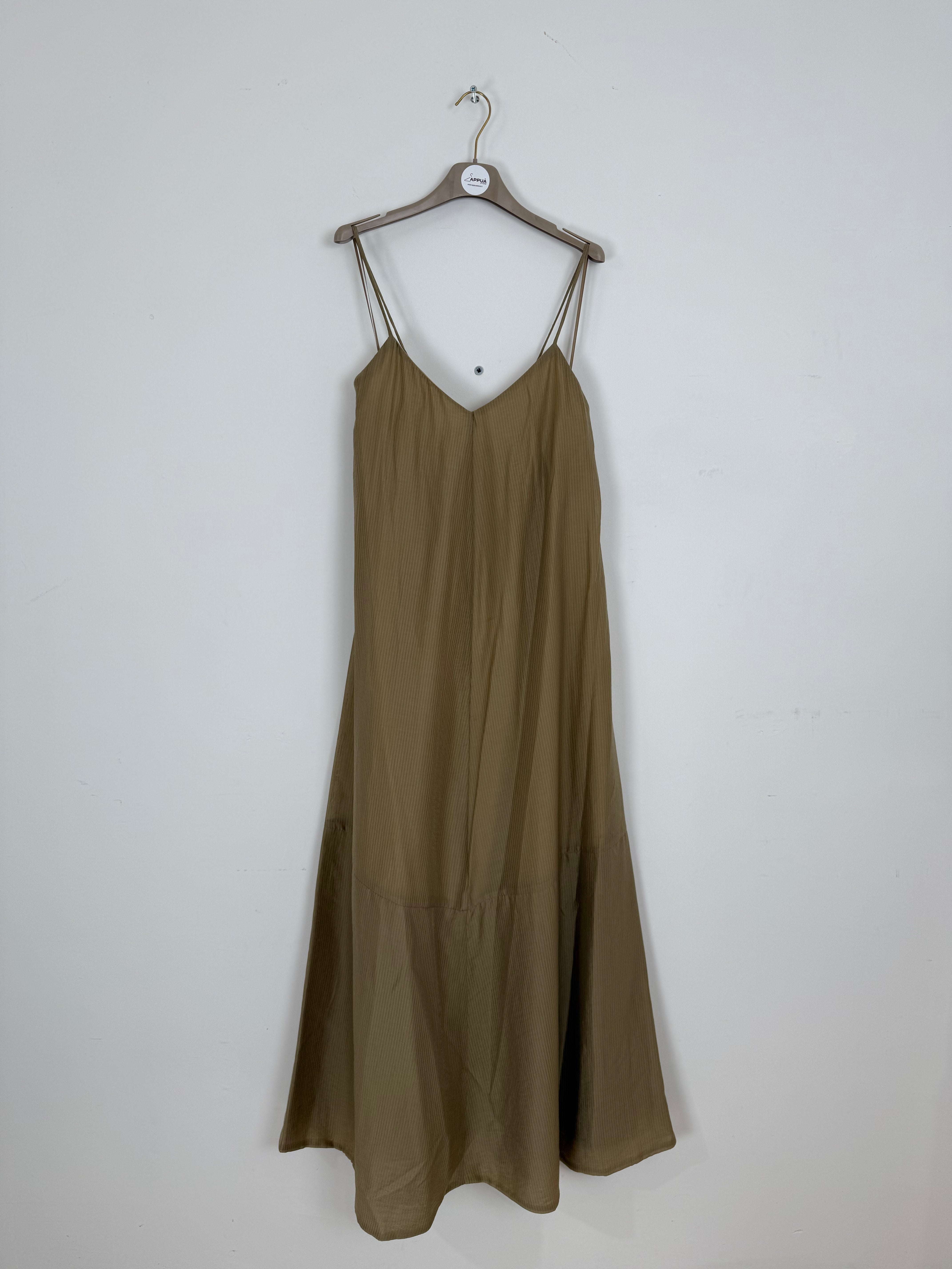 Abito lungo con spalline CAMMELLO