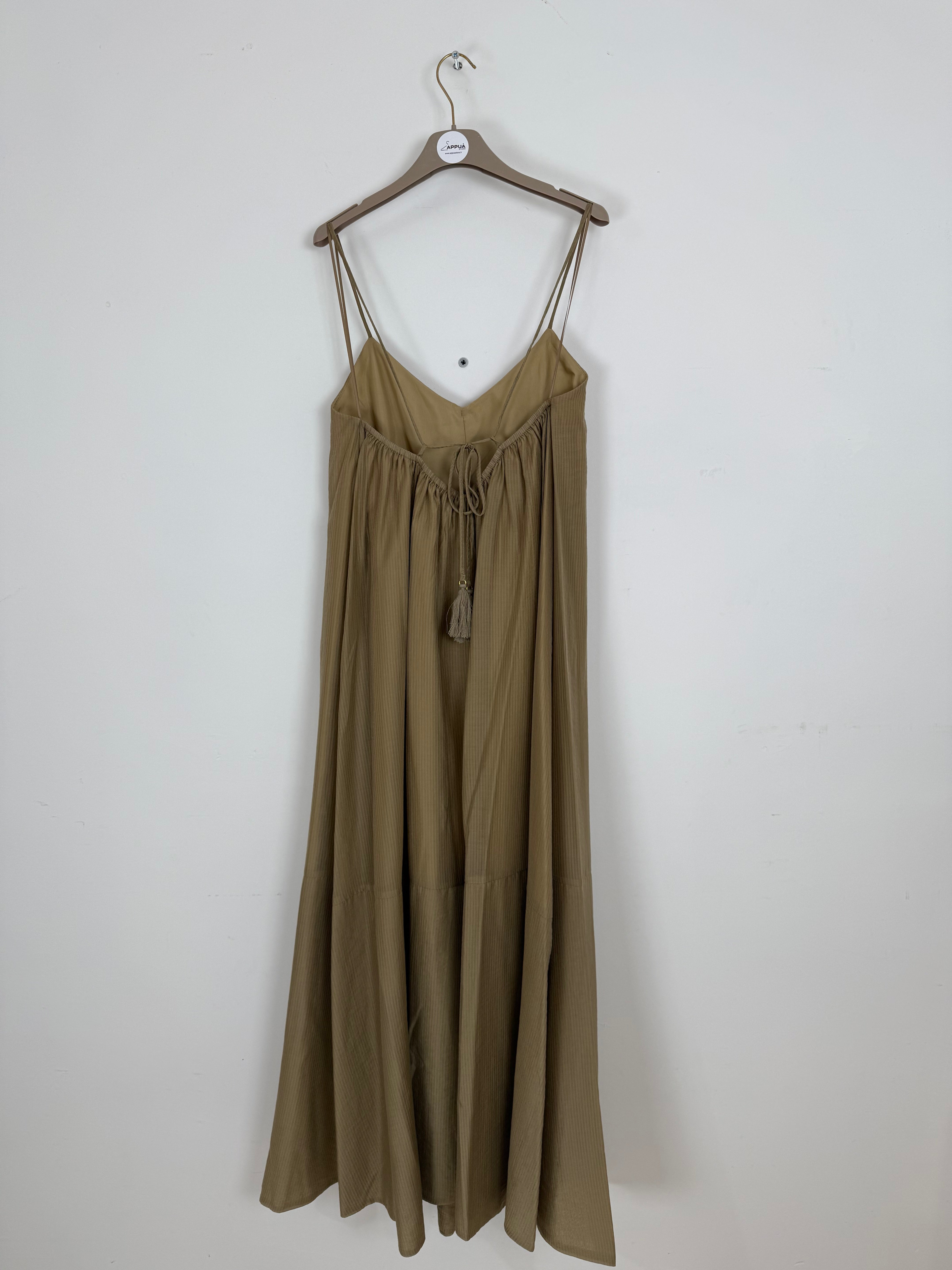 Abito lungo con spalline CAMMELLO