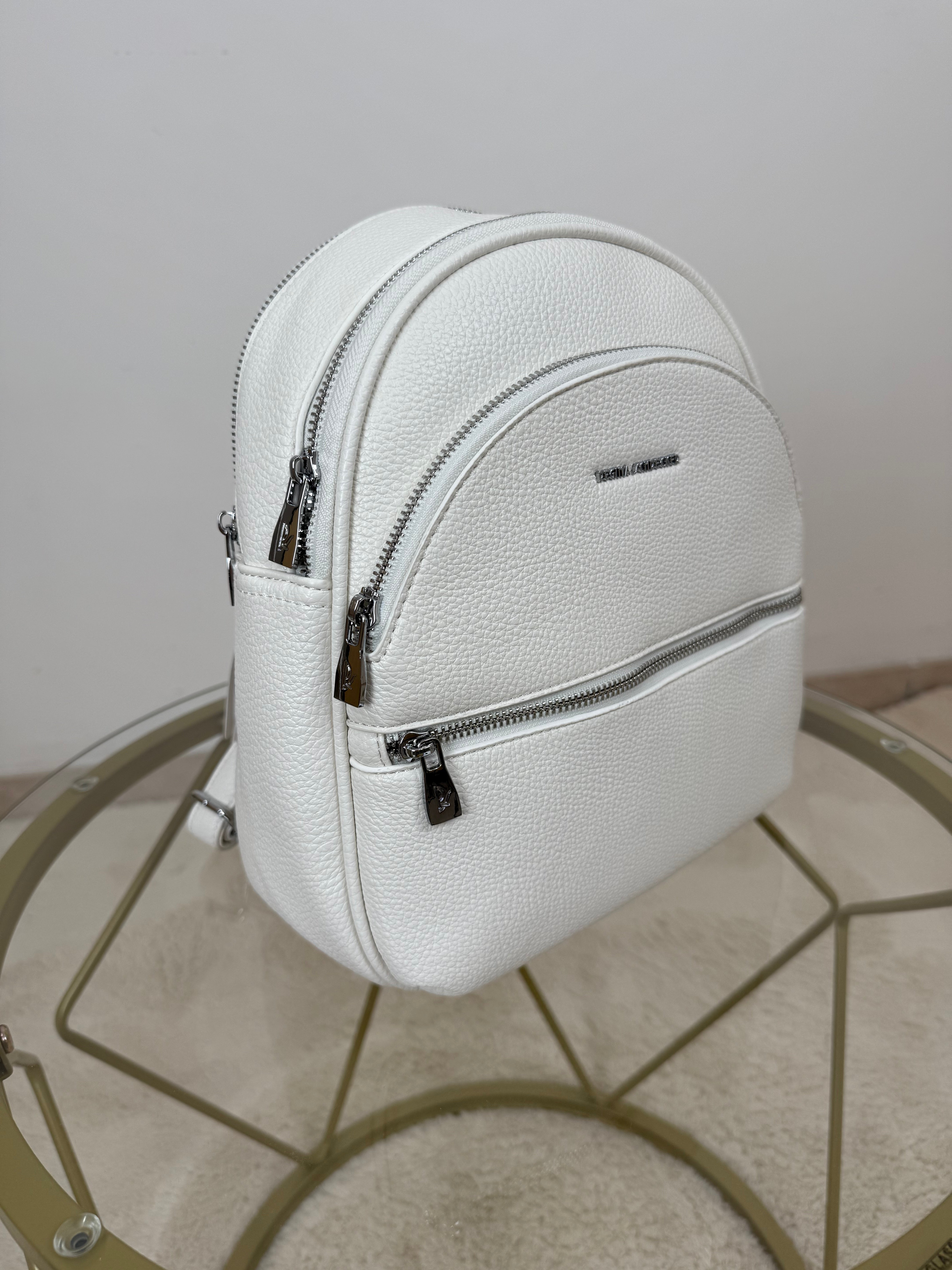 Zaino “Minimal White” – Pelle Martellata