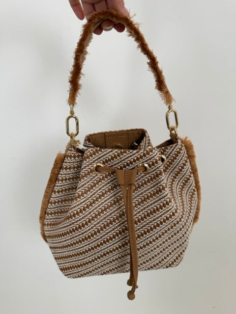 Borsa Secchiello "Corda & Frange"