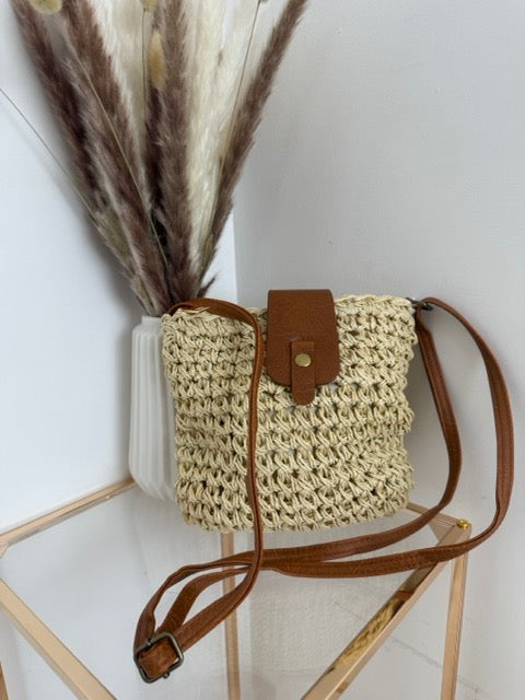 Borsa "Lina" in corda intrecciata