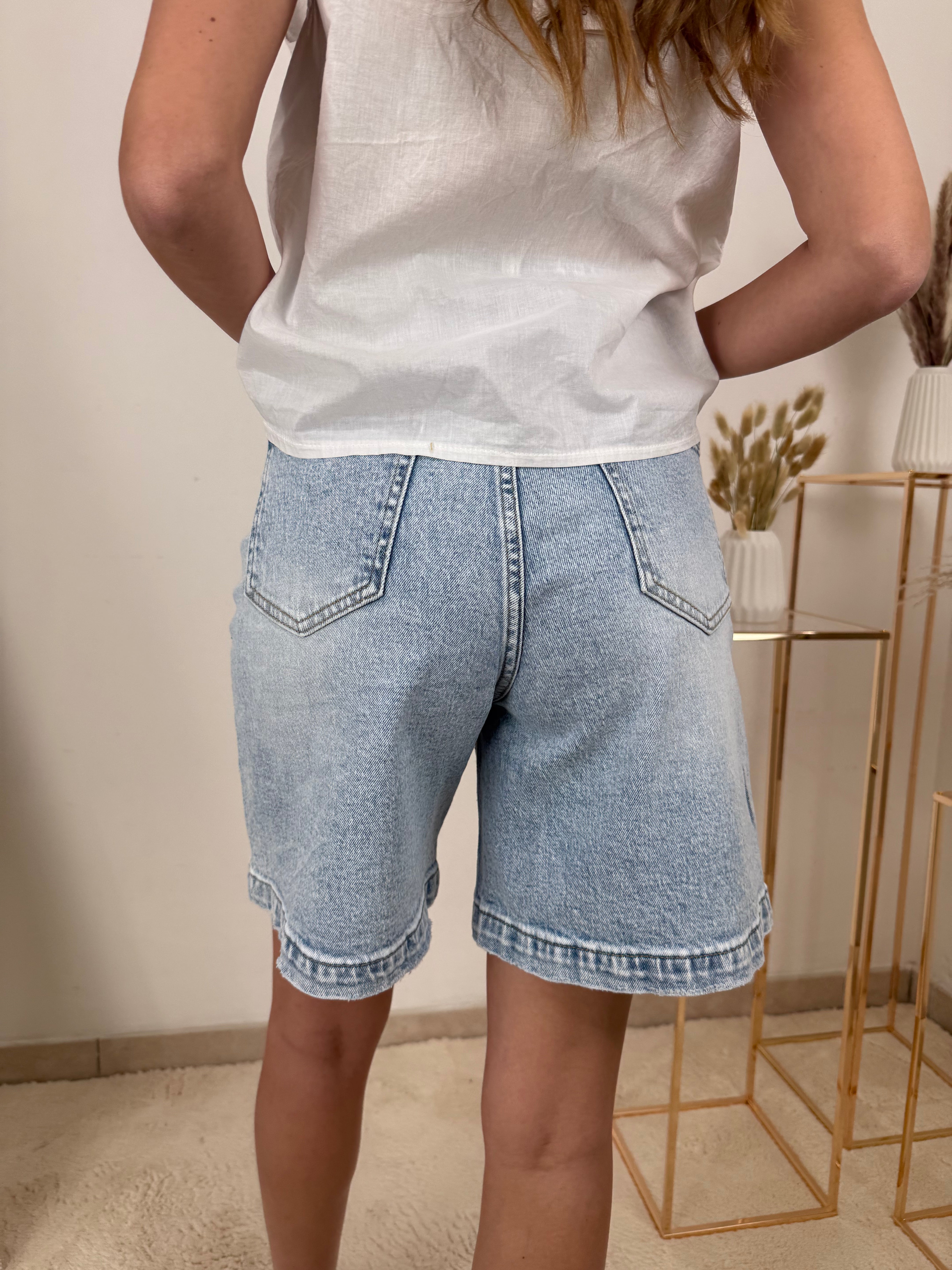 SHORTS DI JEANS CON STRASS