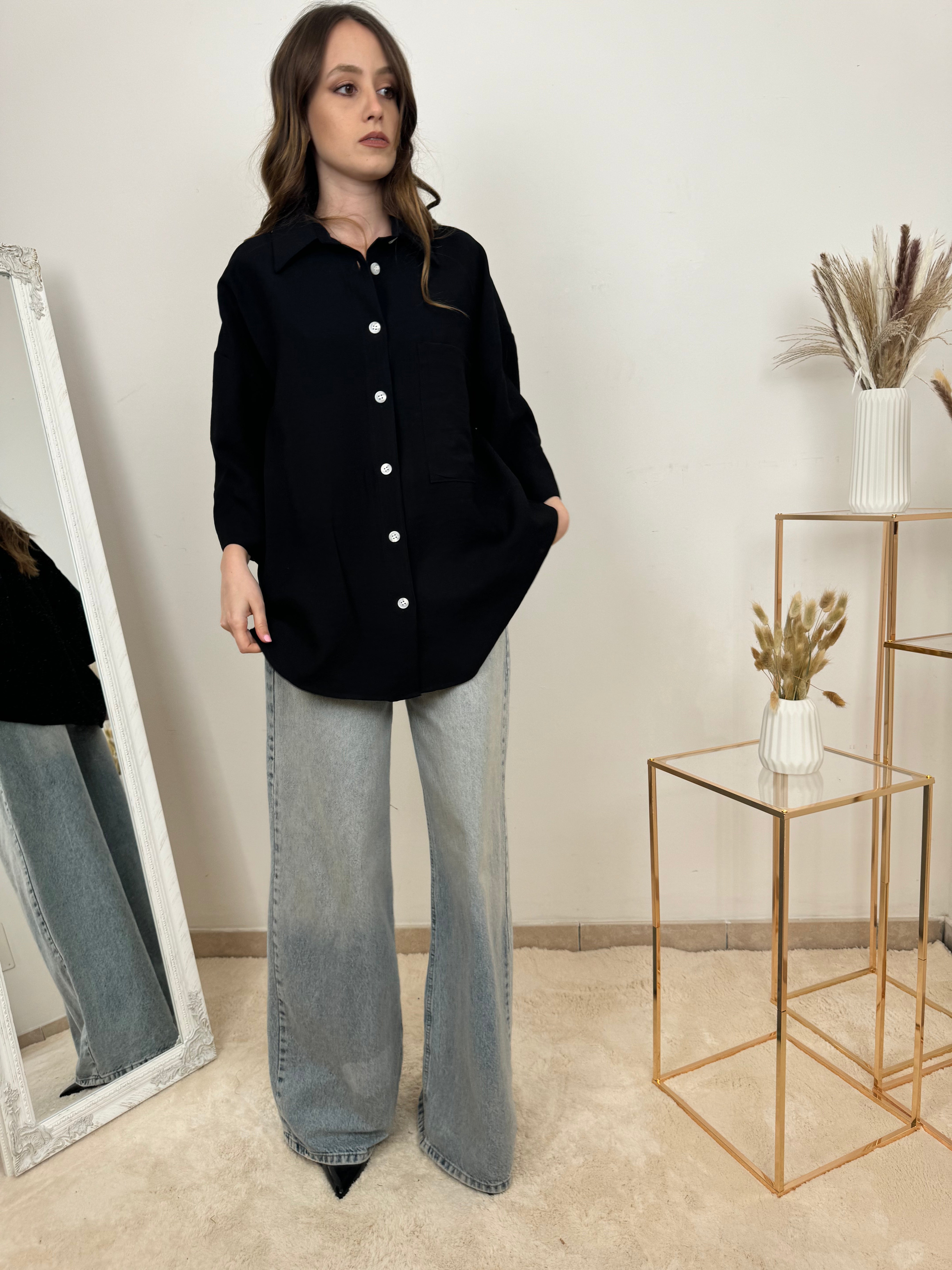 Camicia Oversize in Cotone