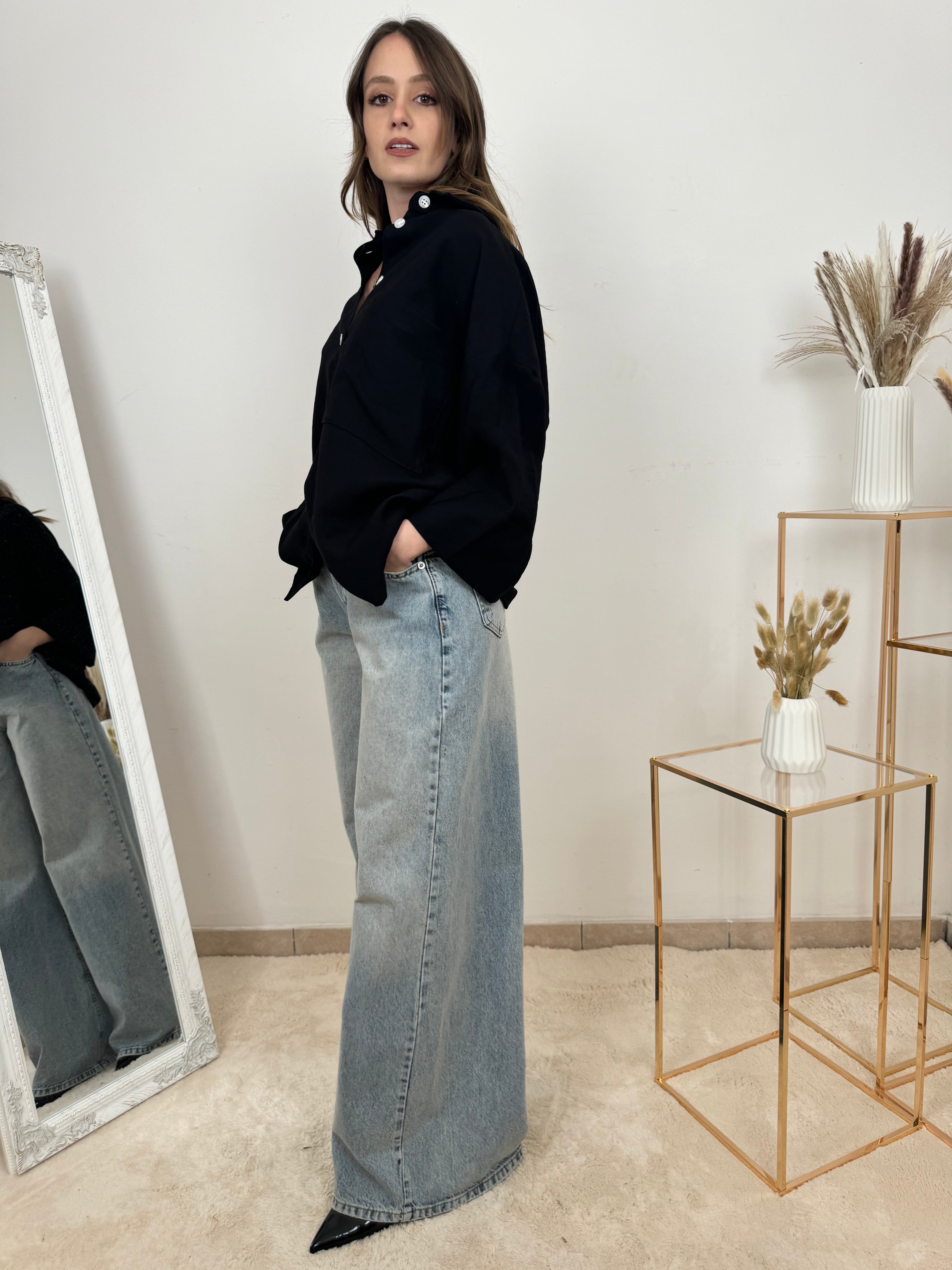 Camicia Oversize in Cotone