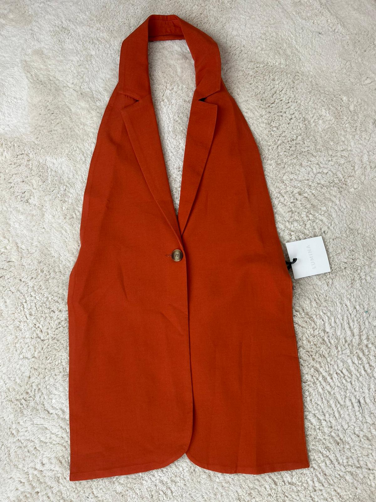 Gilet Halter Blazer – Ruggine