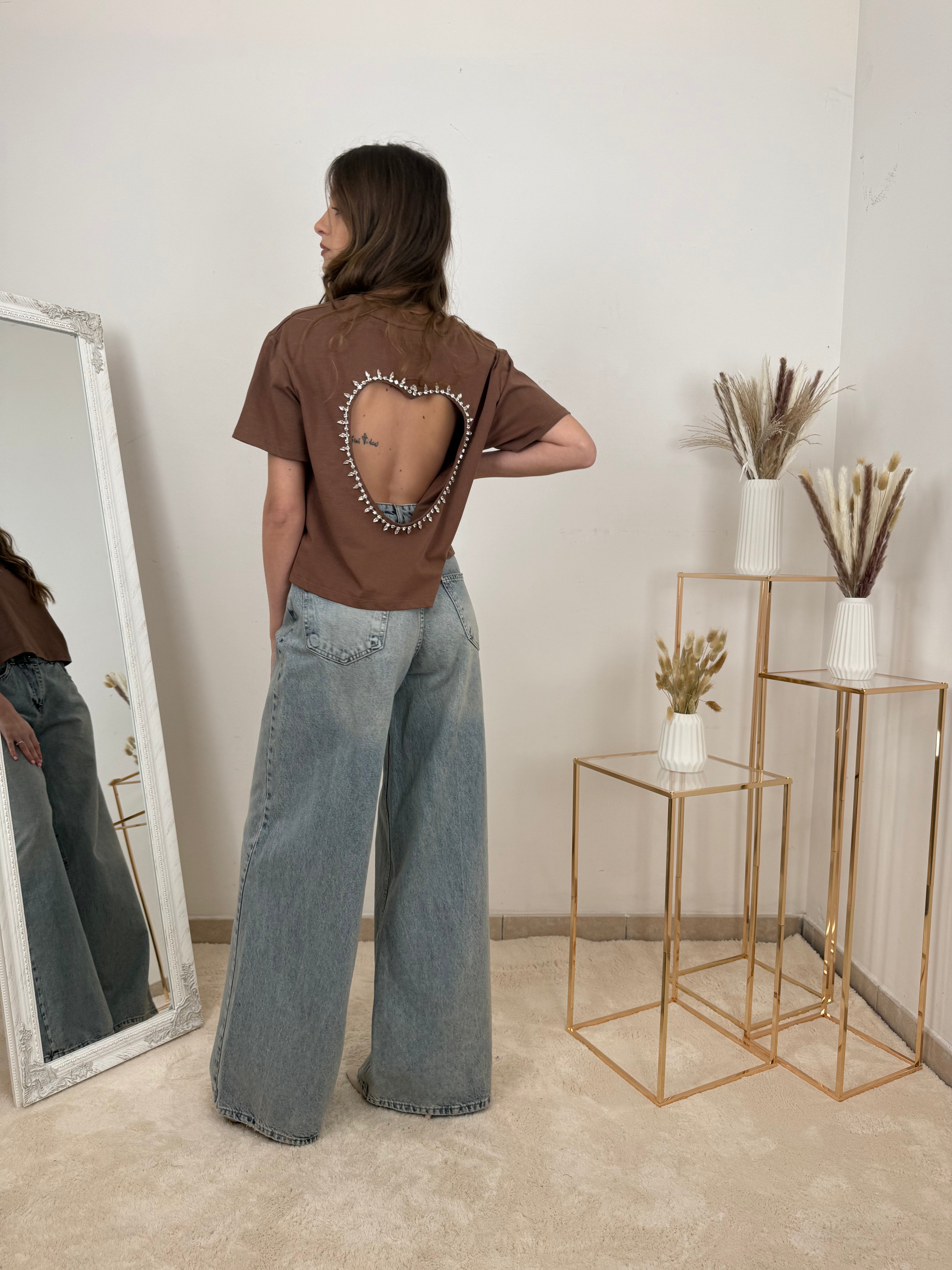 T-shirt Cuore Cristallo