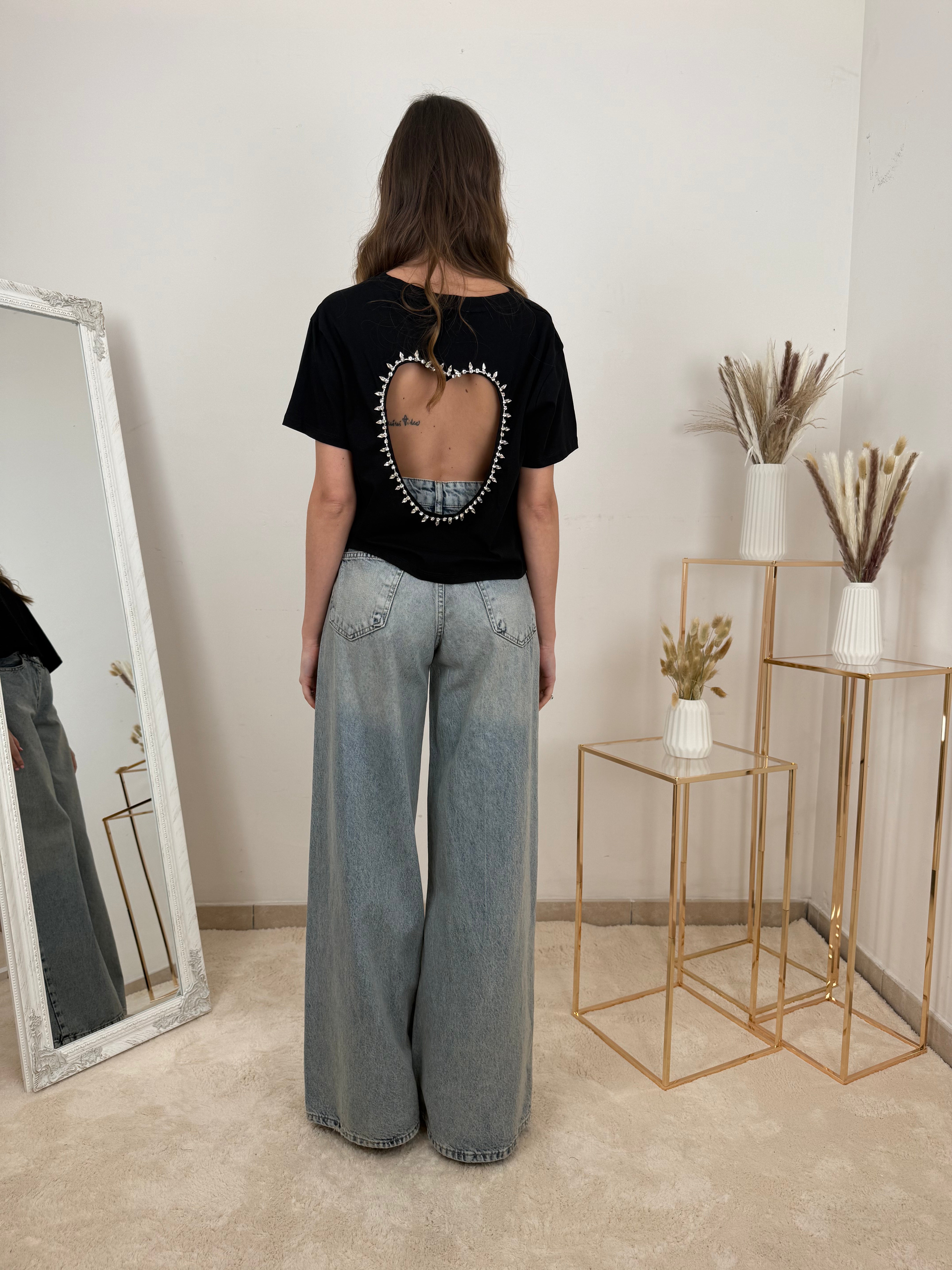 T-shirt Cuore Cristallo