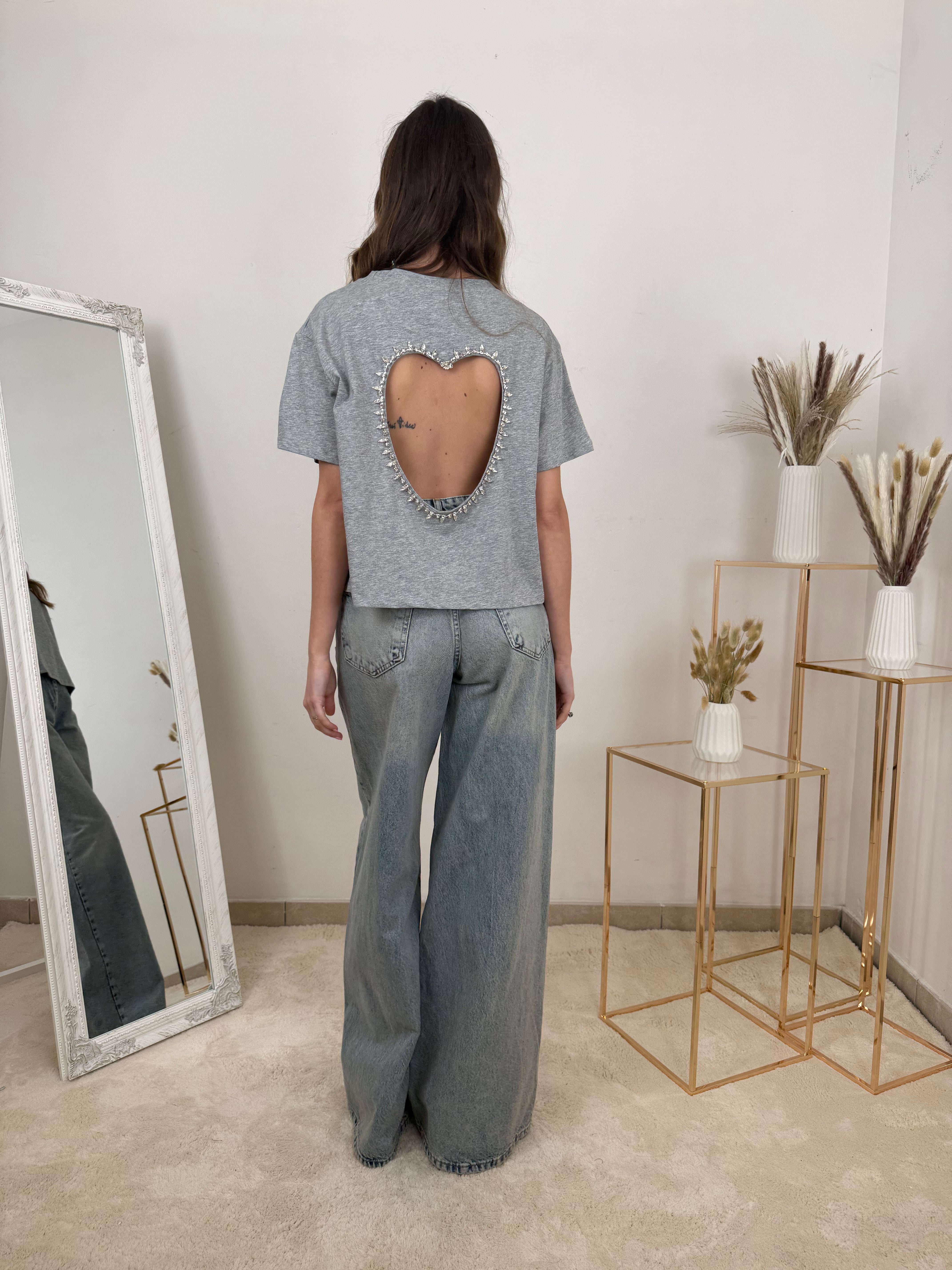 T-shirt Cuore Cristallo