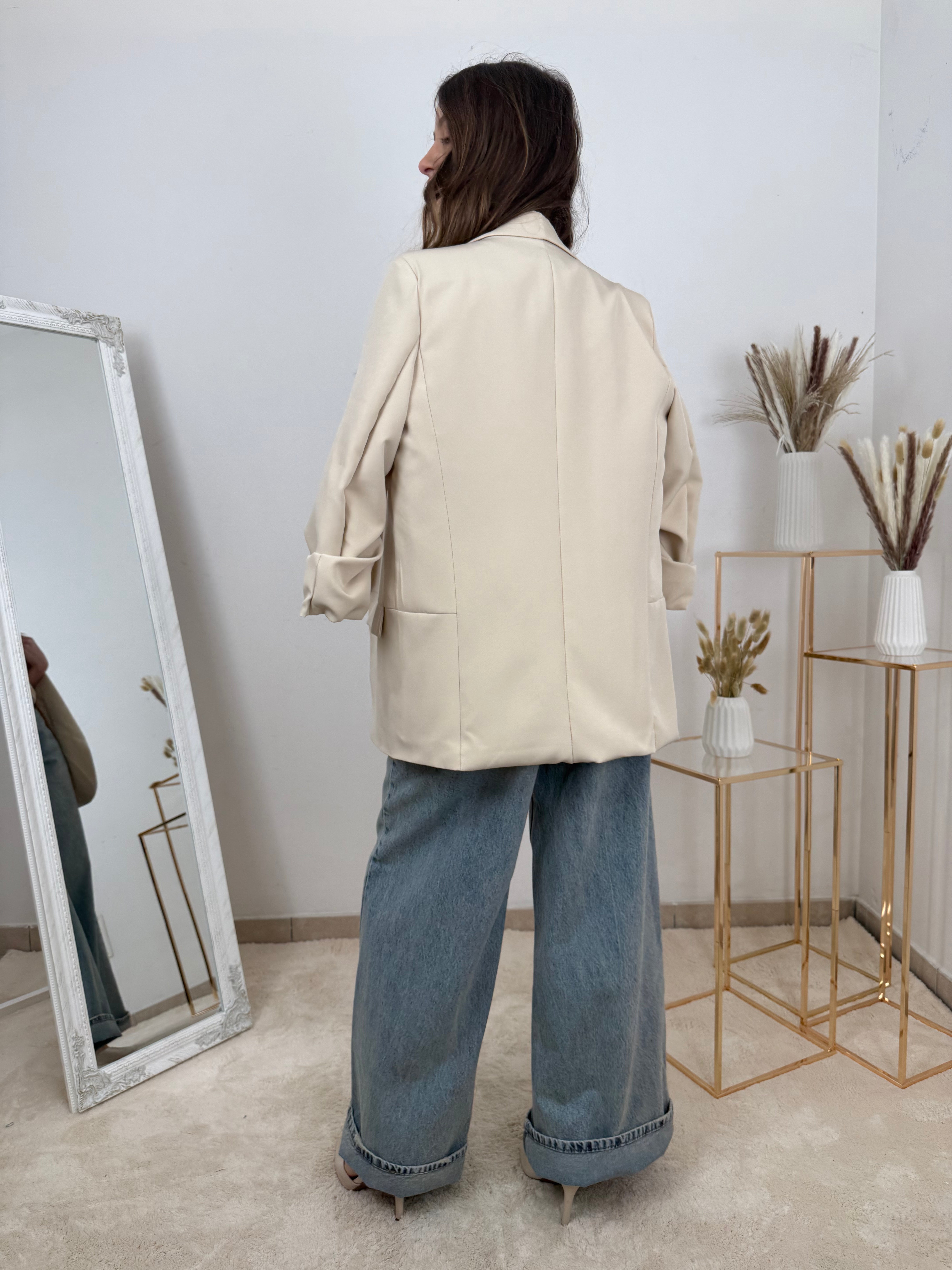 Blazer sabbia elegante