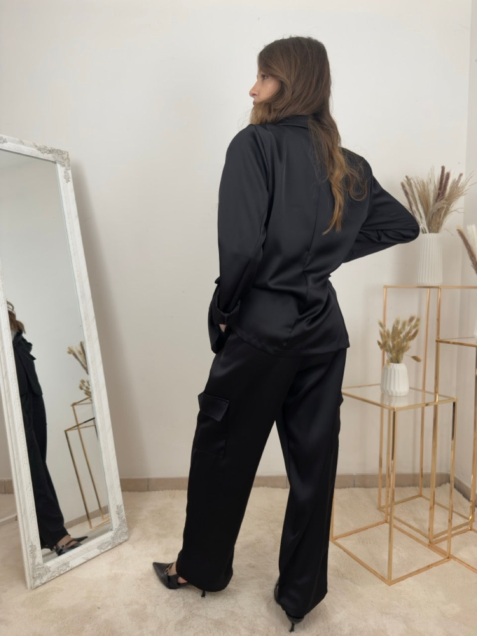 Pantalone Satin Cargo Soft