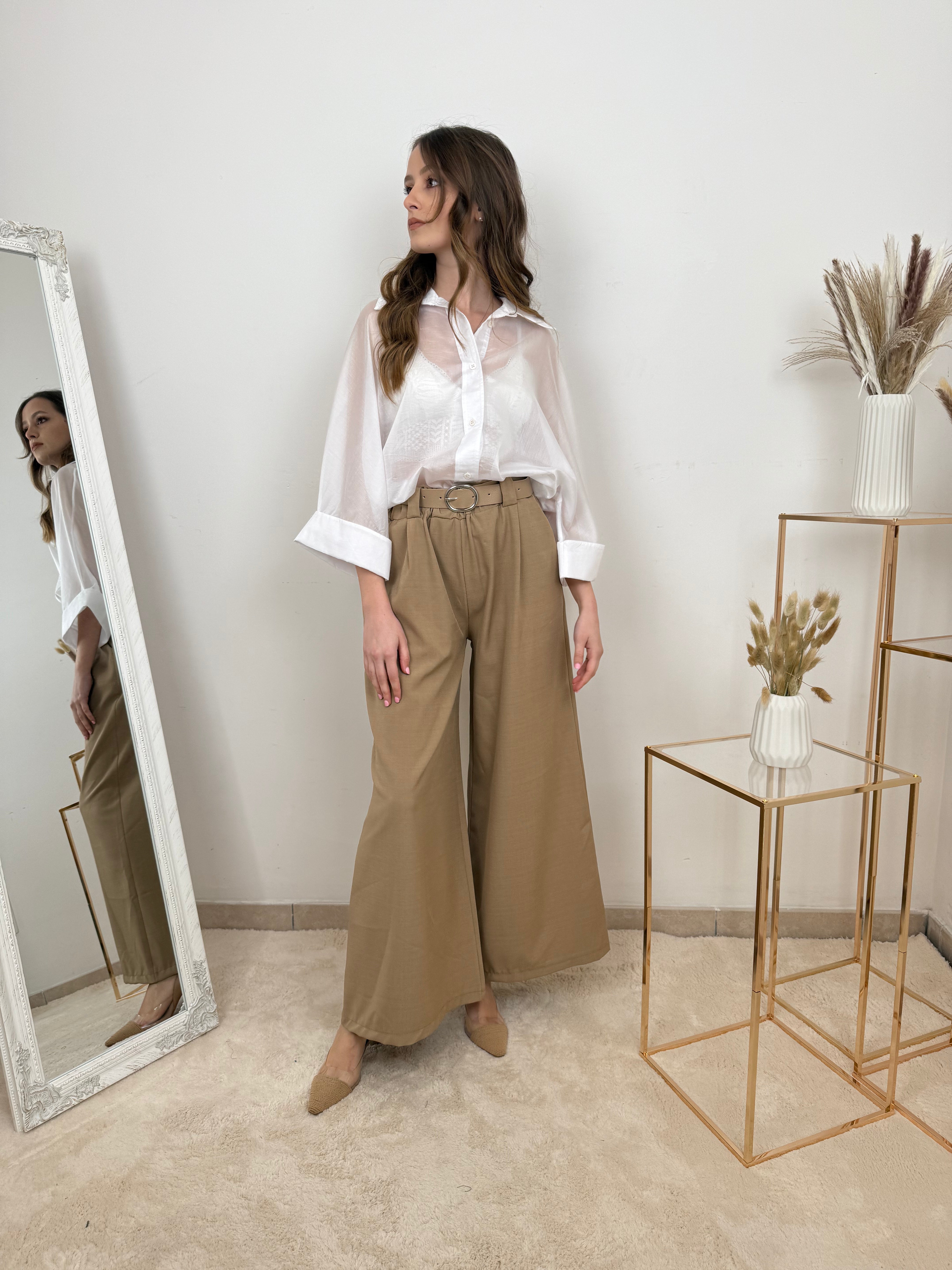 Camicia Oversize in Organza