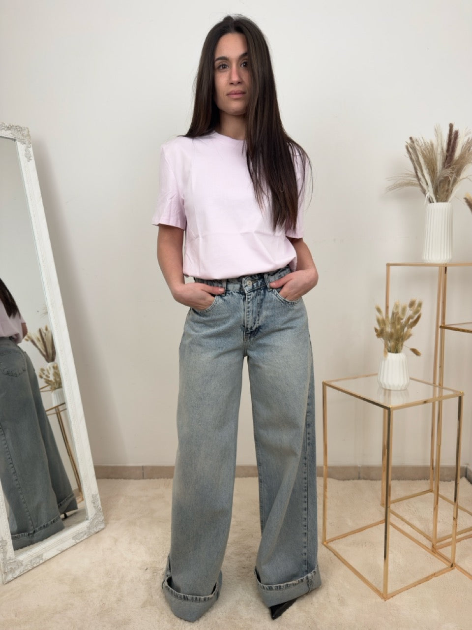 T-shirt Basic Color Pop Lilla
