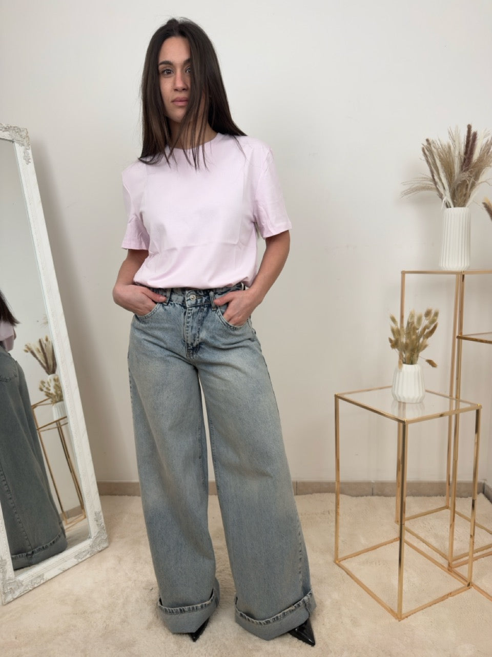 T-shirt Basic Color Pop Lilla