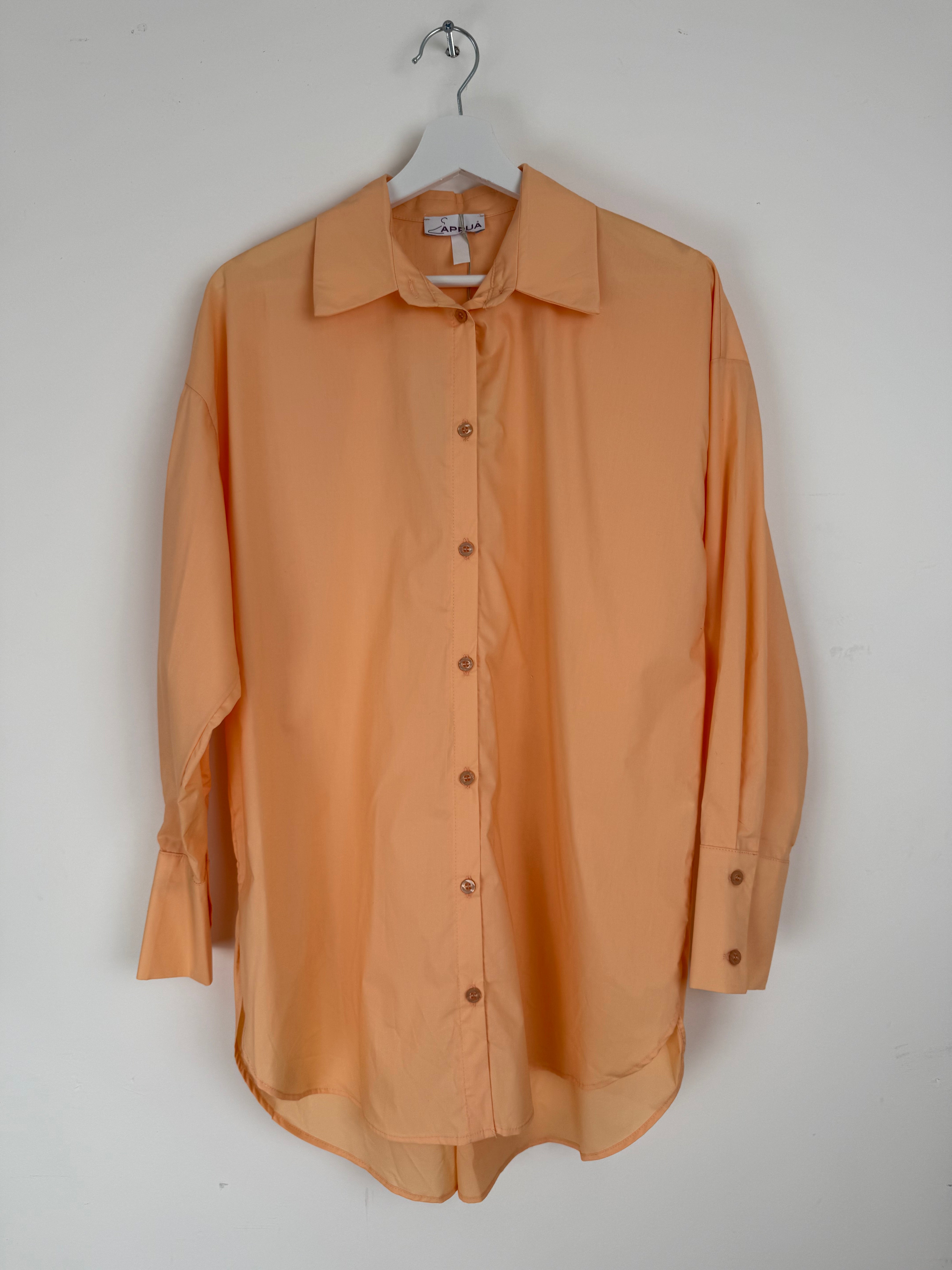 Camicia Oversize in Popeline di Cotone