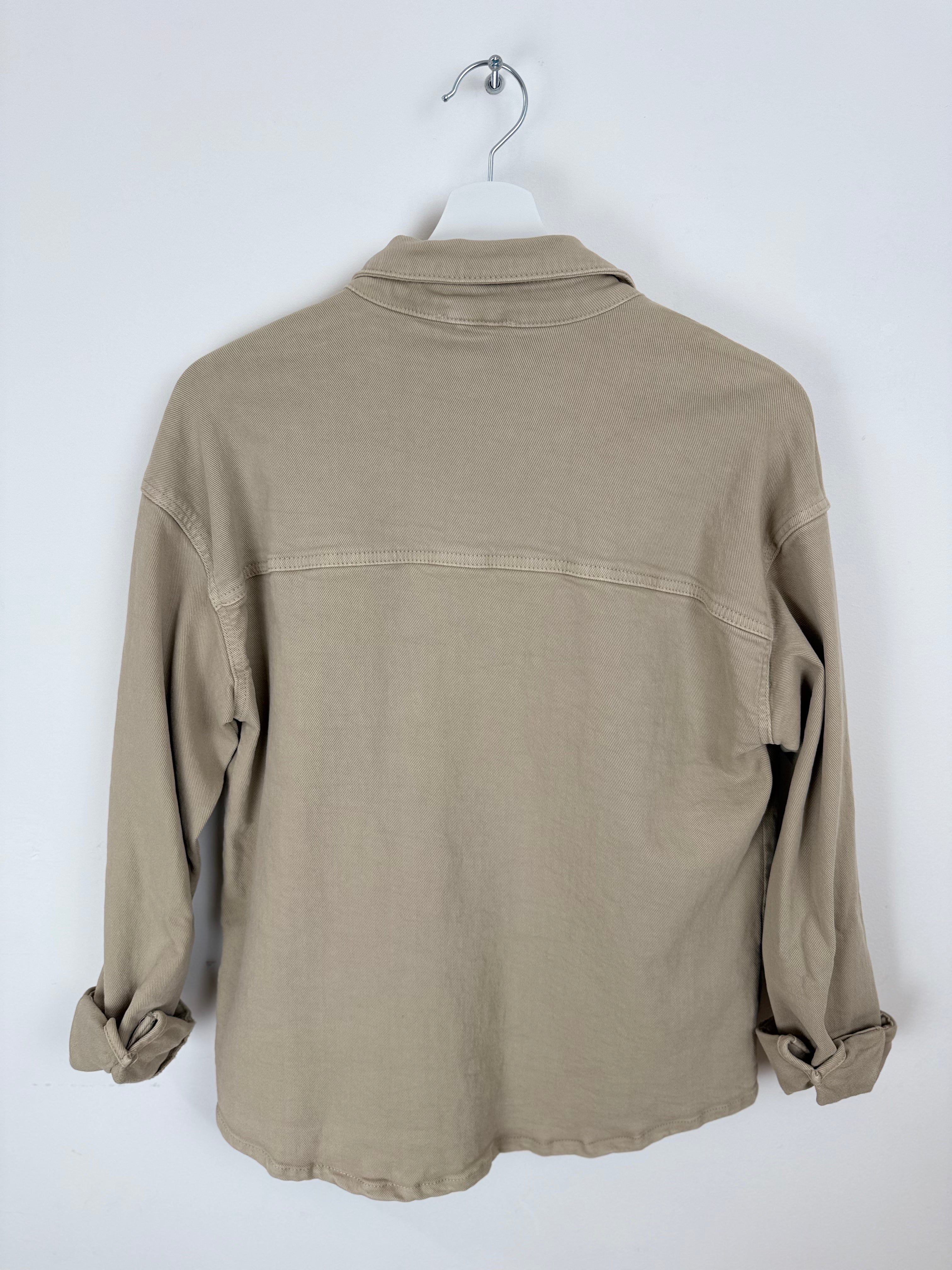 Camicia Oversize con Stelle Ricamate