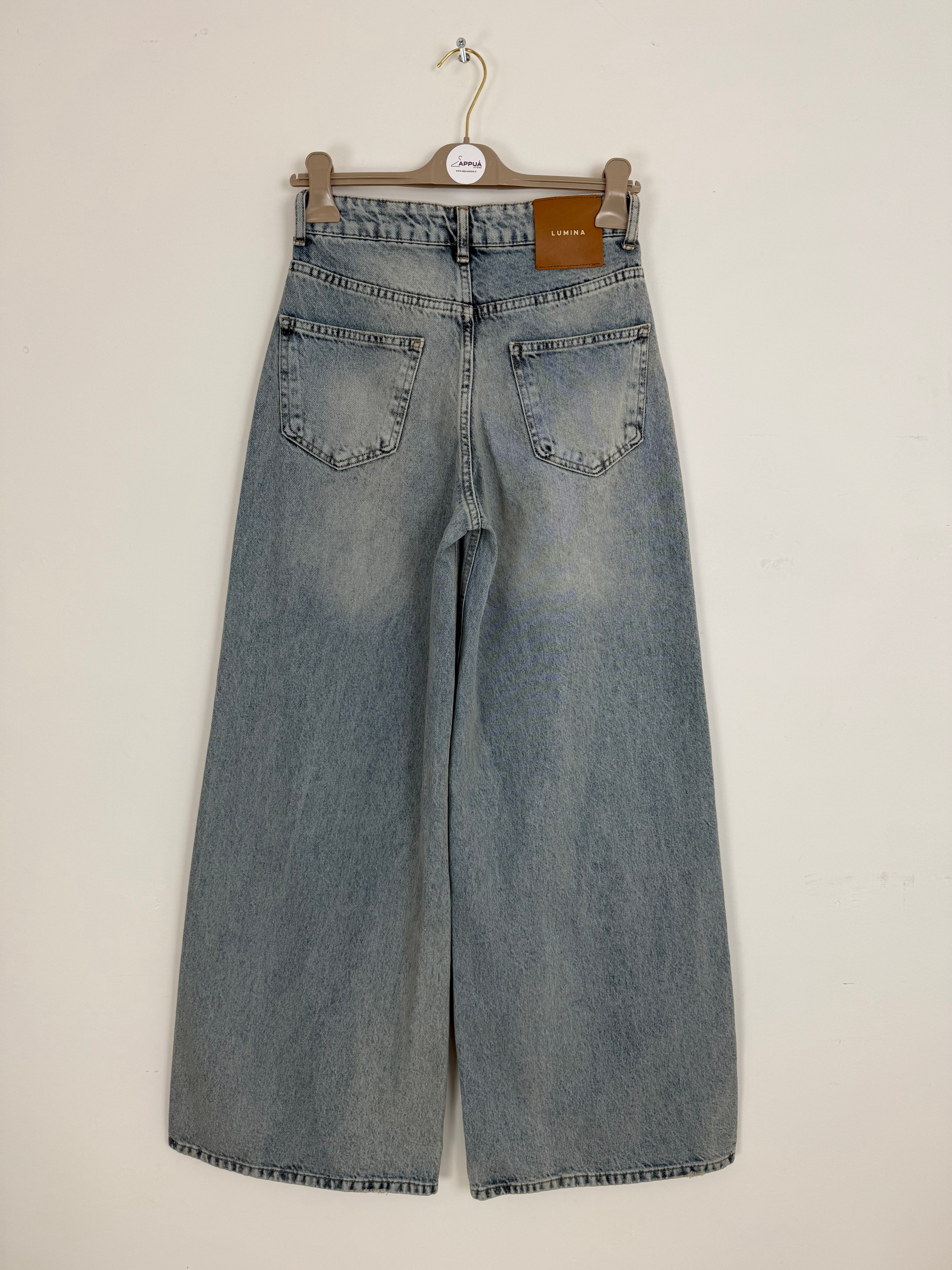 Jeans “Liberty” a Vita Alta – Wide Leg Denim