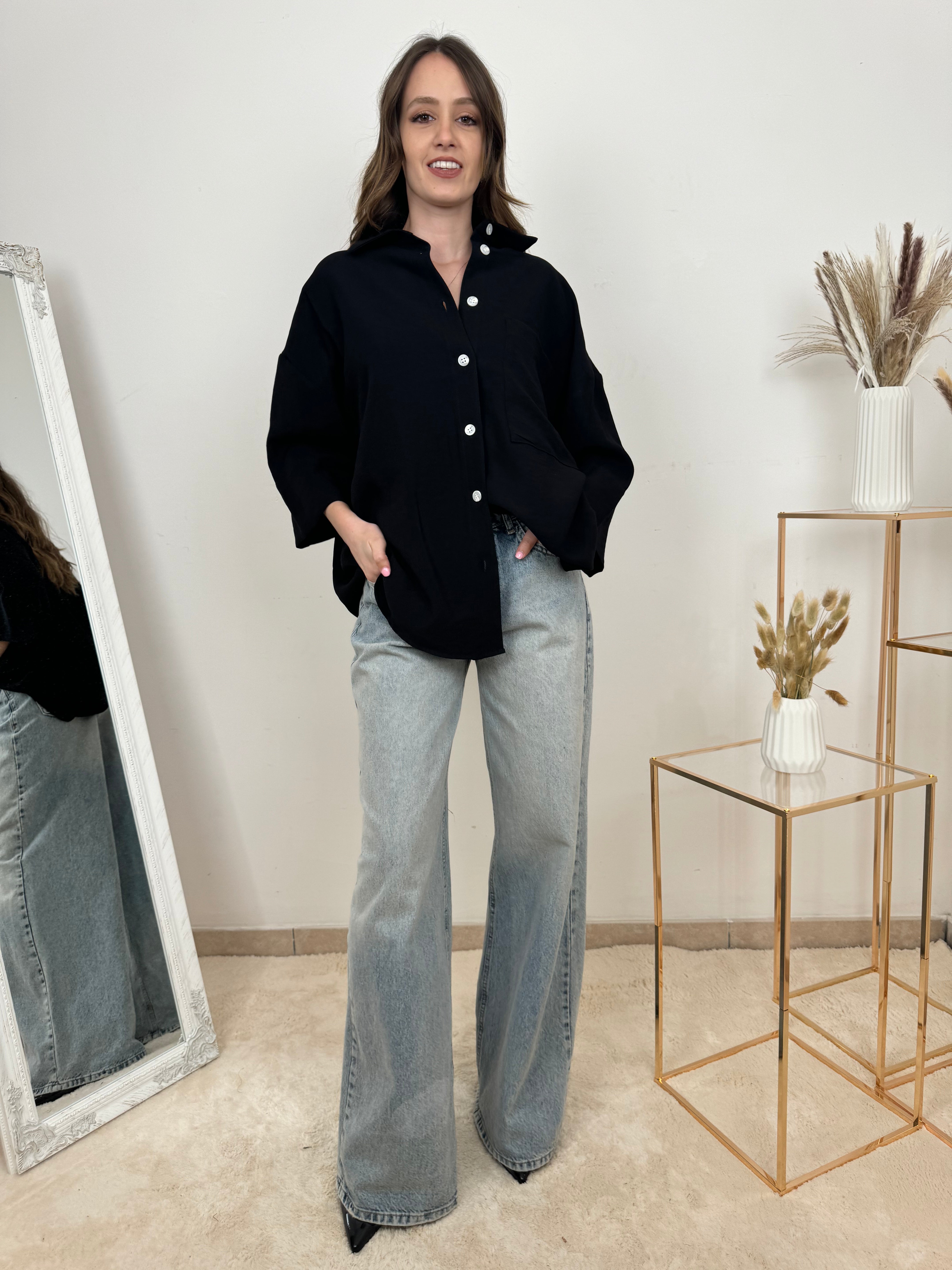 Camicia Oversize in Cotone