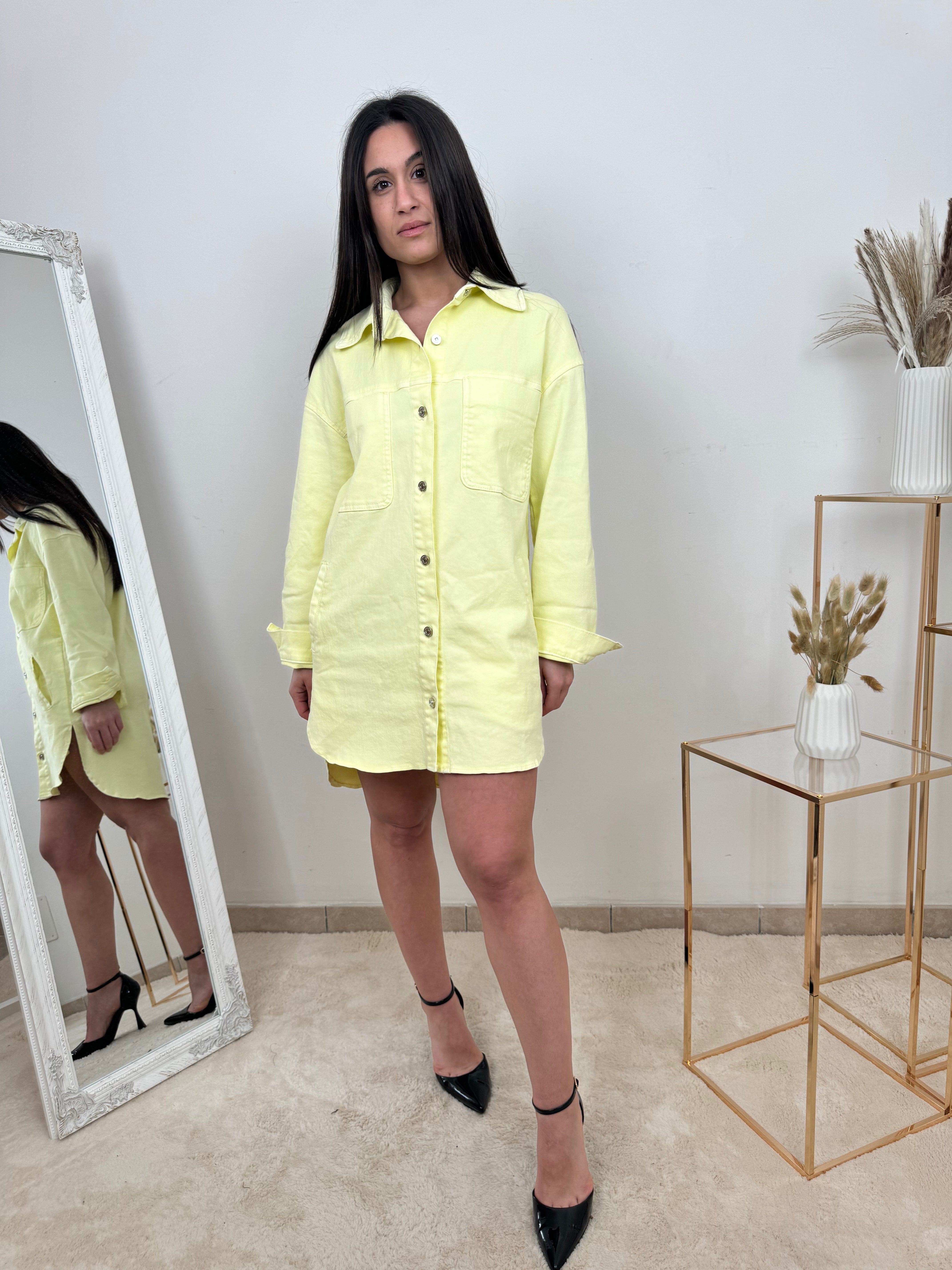 Oversize Shirt in Cotone Soft Touch
